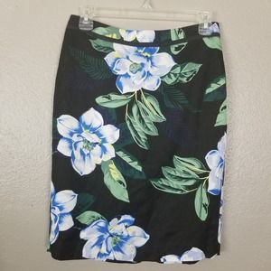 Banana Republic Floral Pencil Skirt 0